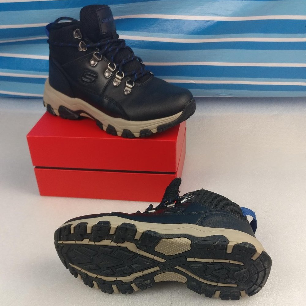 Skechers Air Cooled Relaxed Fit Comfort Casual walk Trail Leather boot 7.5men=9w
